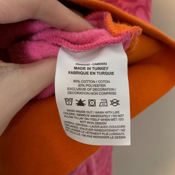 Nike Women's Project Uphoria Floral Sweatshirt in Orange Size XL DV9648-819 - Picture 9 of 10